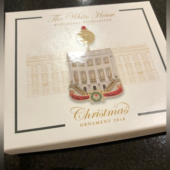 5 White House Christmas ornaments: 2002, 2003, 2005, 2017, 2018, - Picture 8 of 14